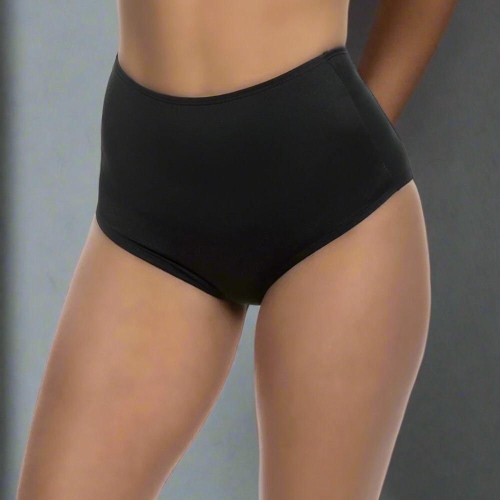 NWT Sexy Women's Black Lycra High Waisted Panty Shorts